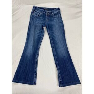 Silver Jeans Co Suki Mid Rise Bootcut Dark Wash Denim Jeans W27 L32 Y2K western